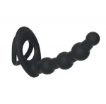 Double penetrating beadsVIBRATING ring