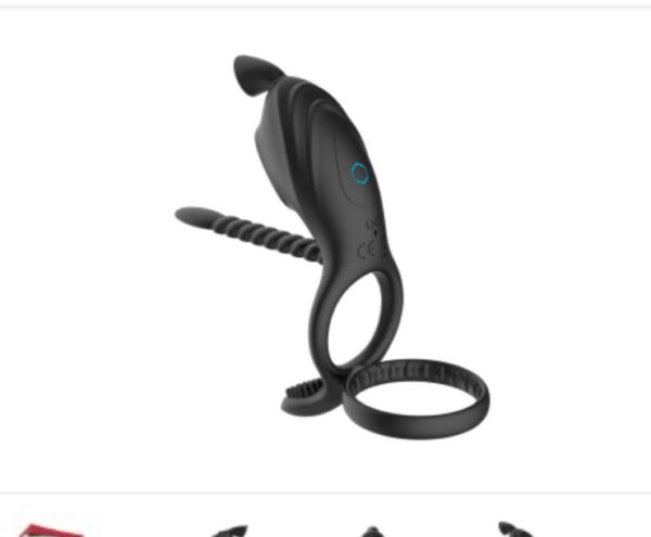 ⁦men's vibrating cockring⁩ – תמונה ⁦4⁩